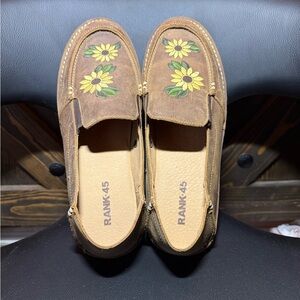 RANK-45 Women's Brown Sunflower Brand New